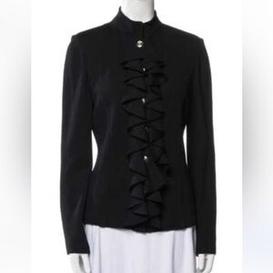 St.John Ruffle Front Jacket
